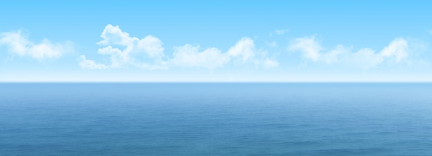 Free photo panoramic view of the sea