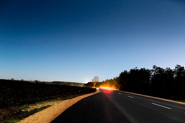 Free photo panoramic view of sunset