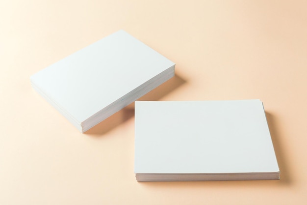 Free photo paper blank business cards