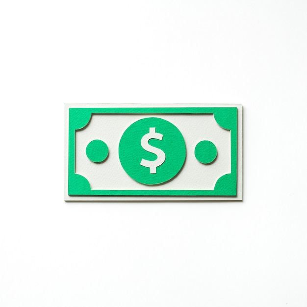 Free photo paper craft art of a dollar bill