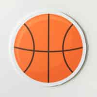 Free photo paper craft of a basket ball