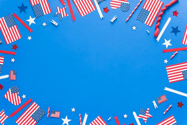 Free photo paper decor for independence day