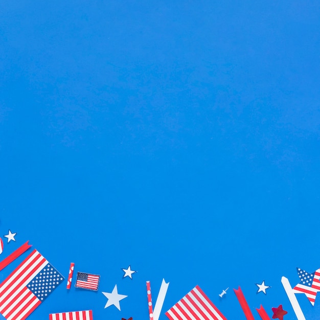 Free photo paper decorations for independence day