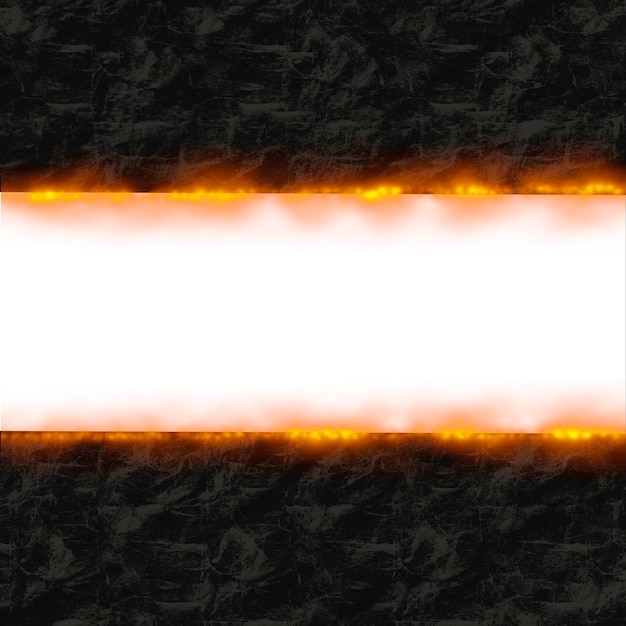 Paper on fire frame background