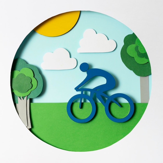 Paper style cycling competition