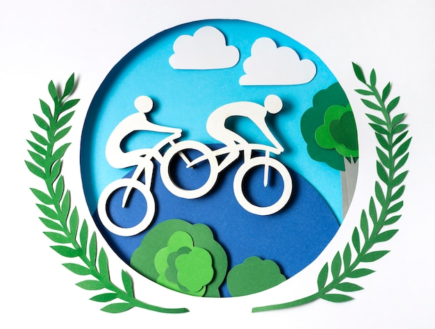 Paper style cycling competition