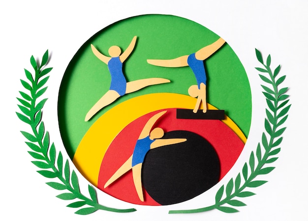 Paper style gymnastics competition