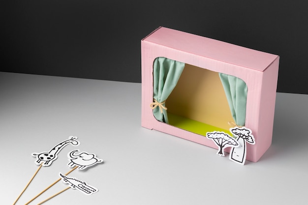 Paper style puppet show assortment