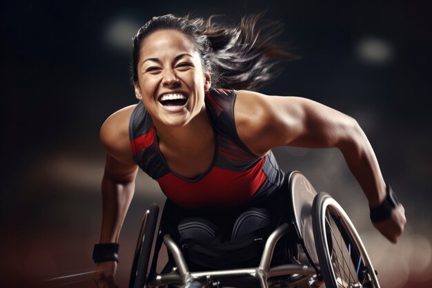 대회에 참가하는 장애인 올림픽 선수
