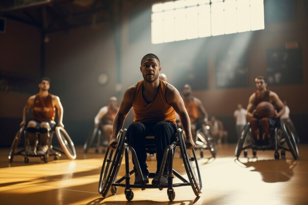 Paralympic athlete taking part of a competition