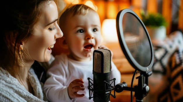 Бесплатное фото Создатель родительского контента