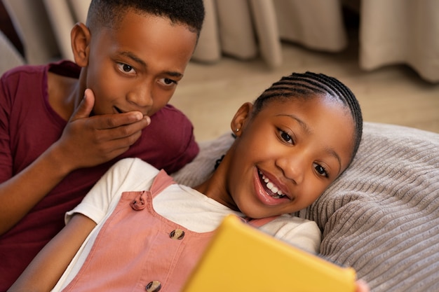 Parents and kids spending time together