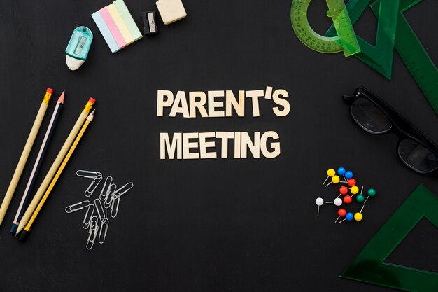 親の会議のデコレーション