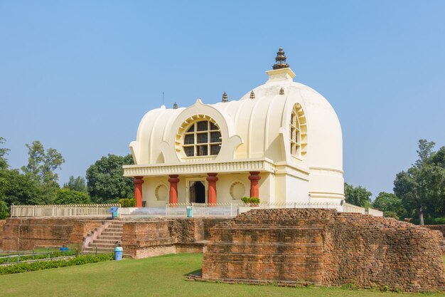 Parinirvana Stupa and temple Kushinagar India