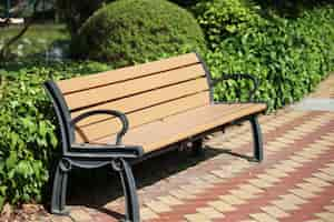 Free photo park bench