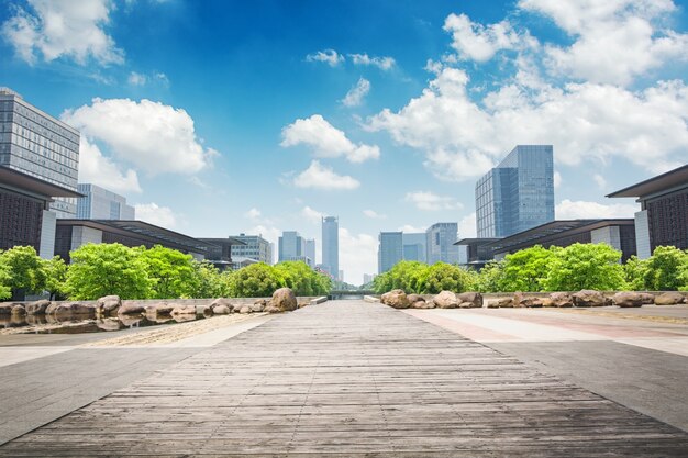 park in lujiazui financial center, Shanghai, China