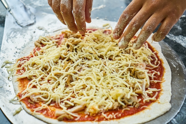 Parmigiano formaggio alle erbe delizioso pomodoro