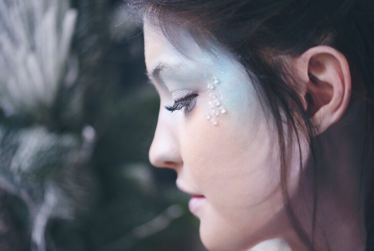 無料Photo 氷の女王の人間の顔の一部