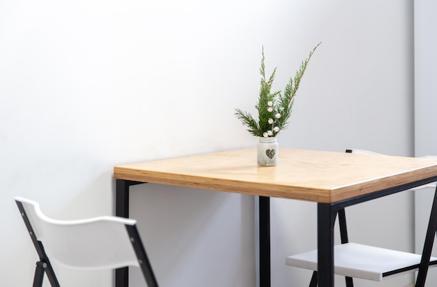 Part of the kitchen interior in white