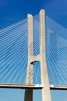 Часть знаменитого моста васко да гама в лиссабоне