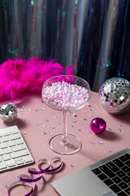 party space ready for online celebration