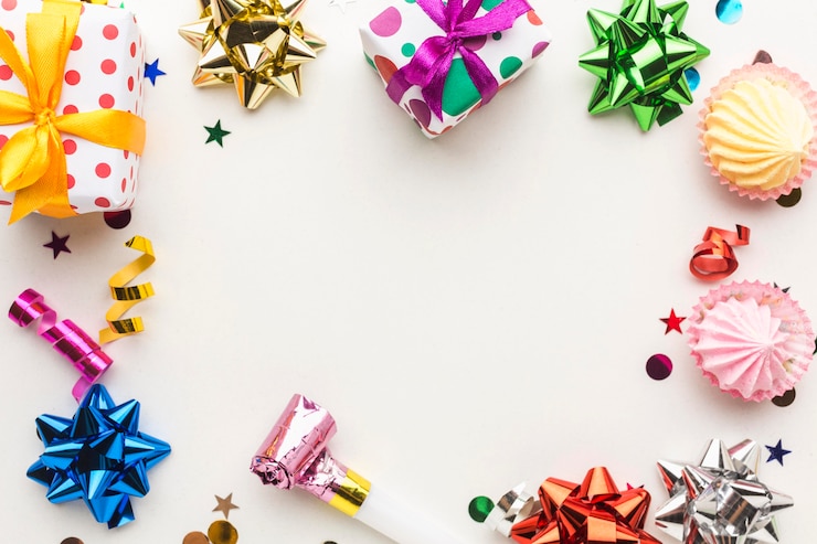 Free Photo party still life collection  flat lay