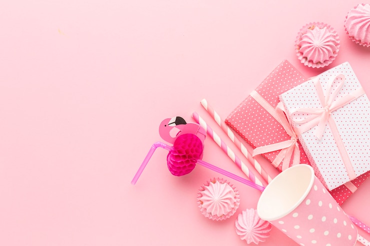 Free Photo party still life set
