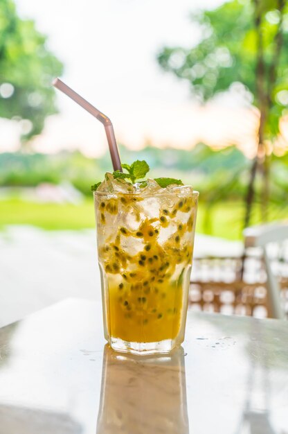 passion fruit soda mint