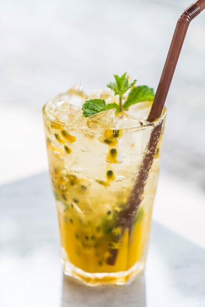 passion fruit soda mint