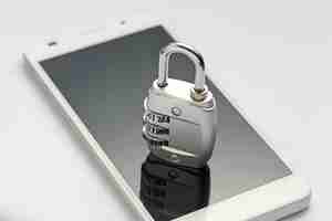 Бесплатное фото Блокировка пароля на экране телефона