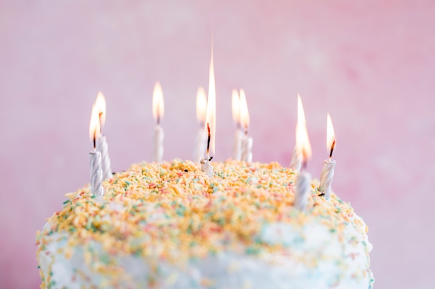 Пастельный торт на день рождения
