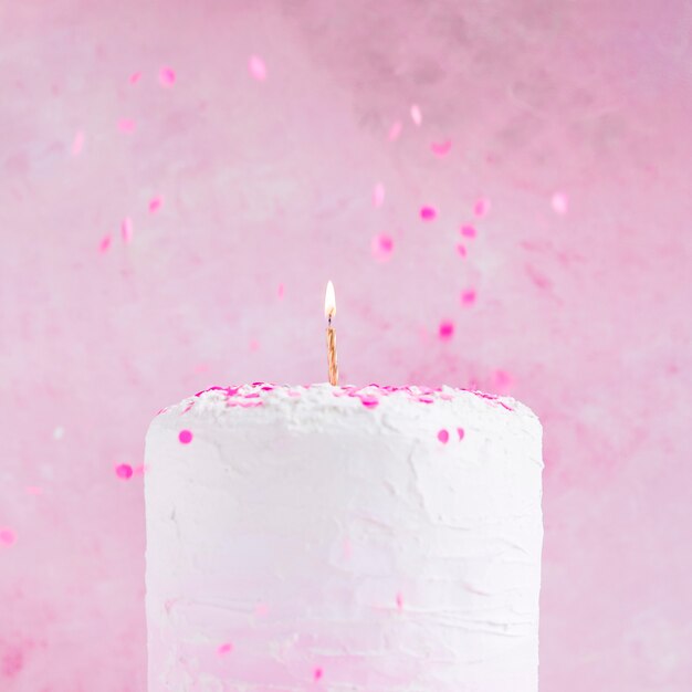 Pastel color birthday cake