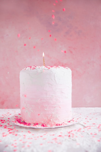 파스텔 컬러 생일 케이크