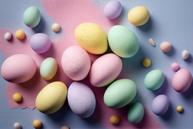 Pastel Color Easter Egg39s Compositions 3