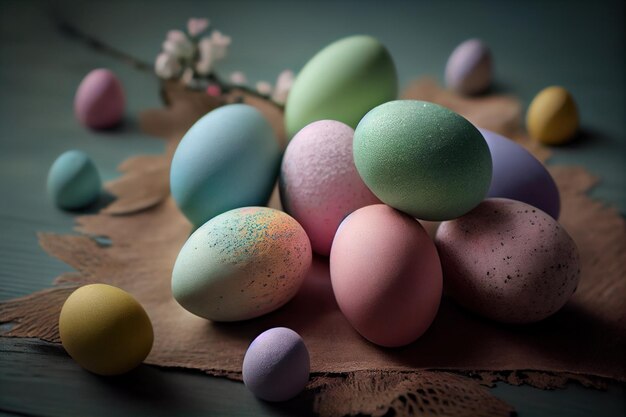 Pastel Color Easter Egg39s Compositions 4