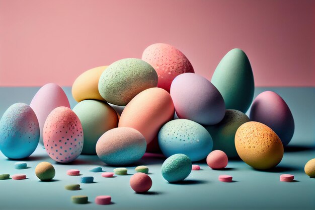 Pastel Color Easter Egg39s Compositions 5