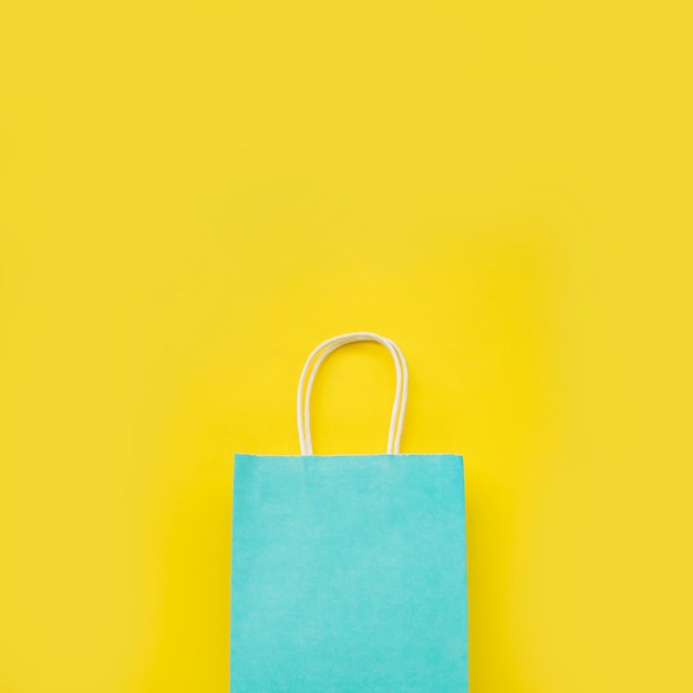 Free photo pastel color paper bag