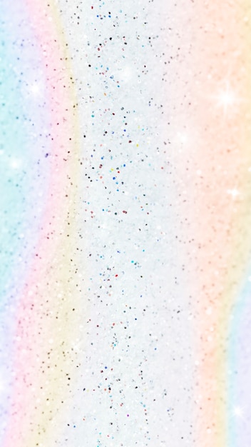 Pastel glittery rainbow background