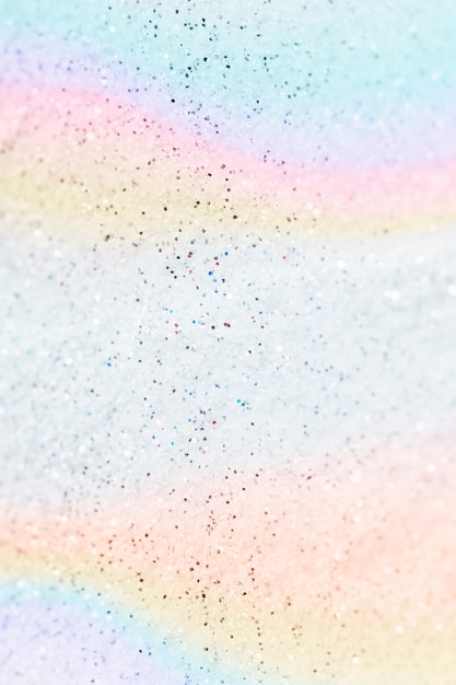 Pastel glittery rainbow background