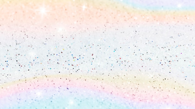 Pastel glittery rainbow background