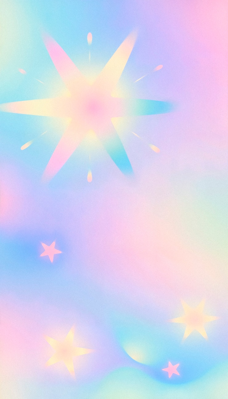 無料Photo パステル色の虹の星空の虹色のイラスト