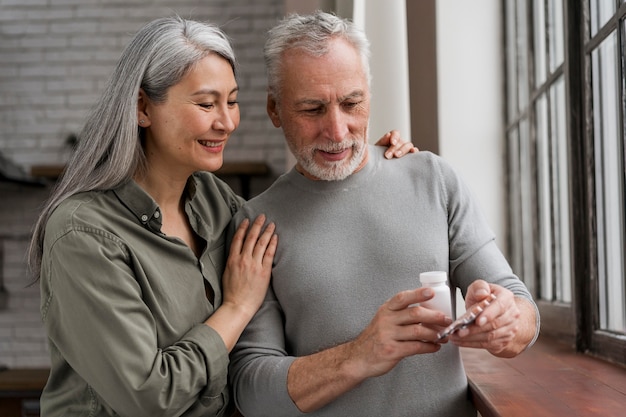 Patients checking medical treatment