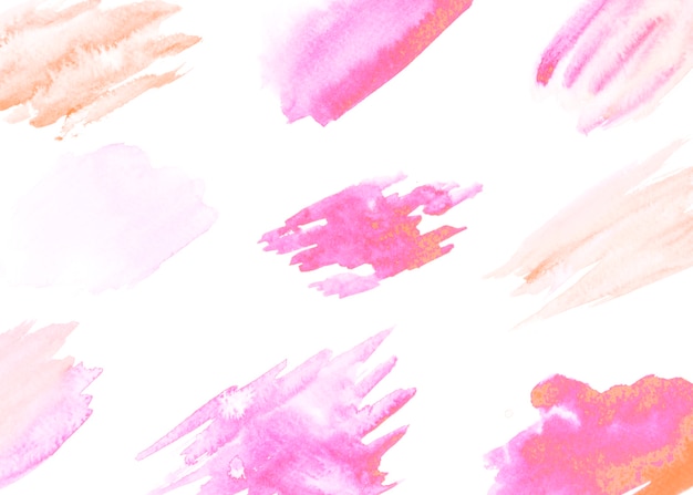 Free photo pattern of brush stroke isolated on white background