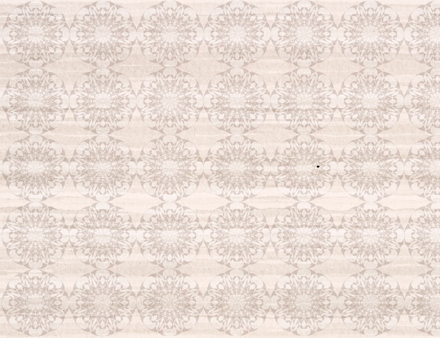 Patterned beige wallpaper