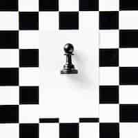 Foto gratuita pedina degli scacchi su un modello