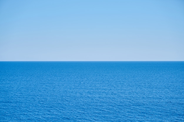 Peaceful sea and blue sky