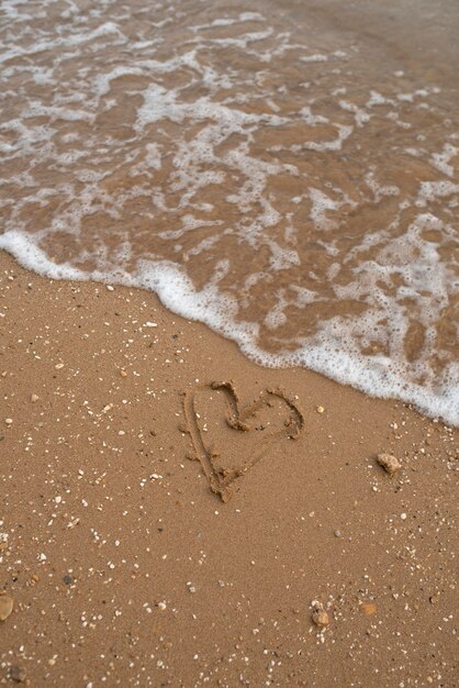 Peaceful water and sand composition