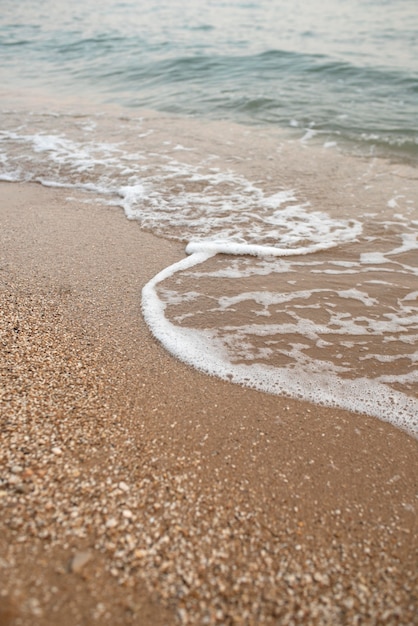 Peaceful water and sand composition