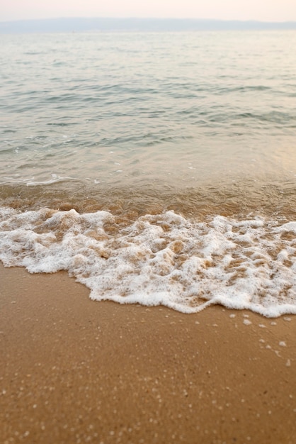 Peaceful water and sand composition