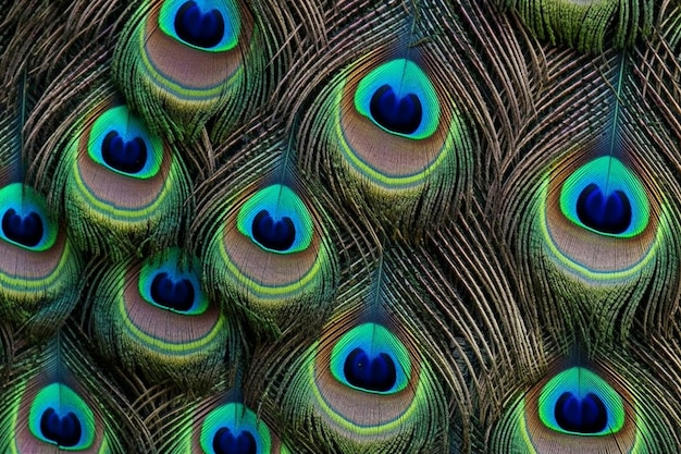 Free photo peacock pattern  fur texture